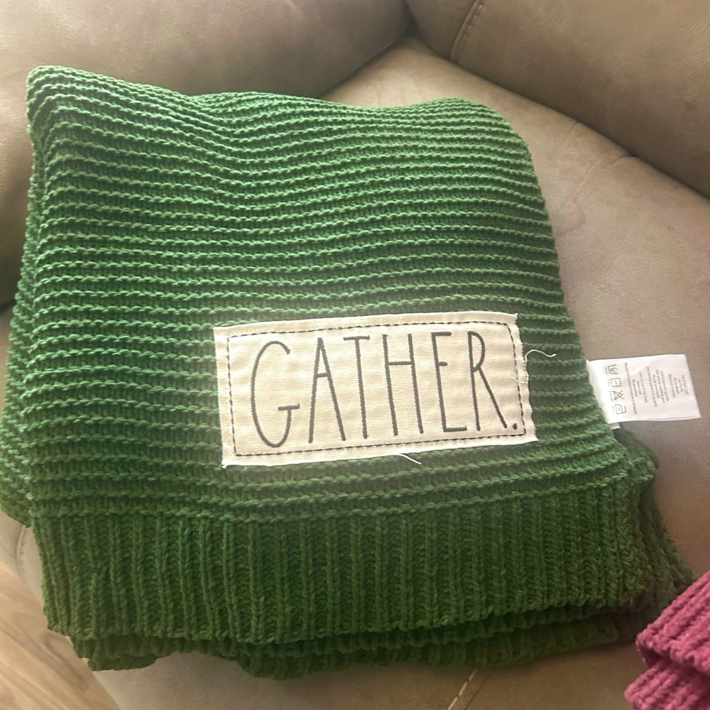Rae Dunn knit blankets can sold together or seperated